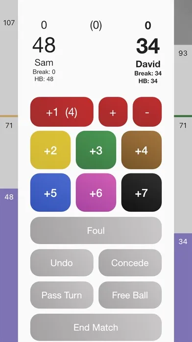 Screenshot di Smart Snooker Scoreboard