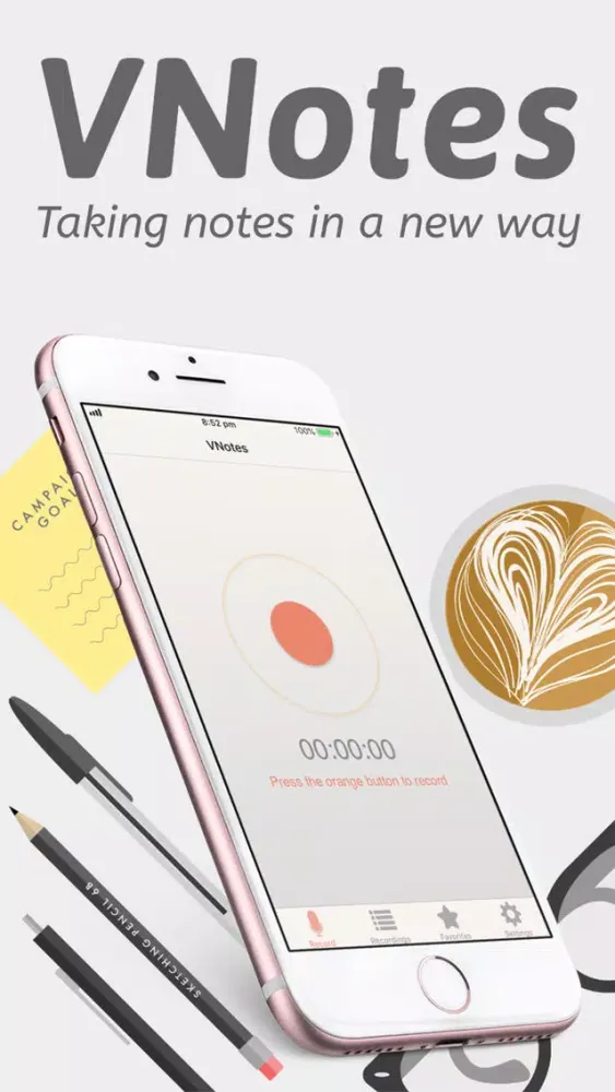 تصاویر Vnotes: memo voice recorder