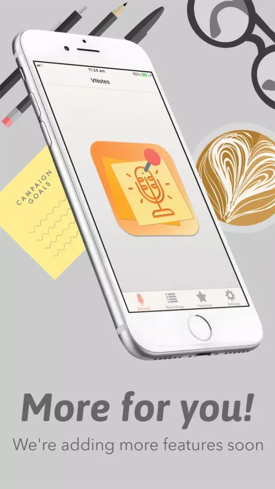 تصاویر Vnotes: memo voice recorder