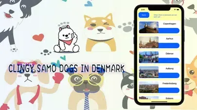 Clingy Samo dogs in Denmark स्क्रीनशॉट