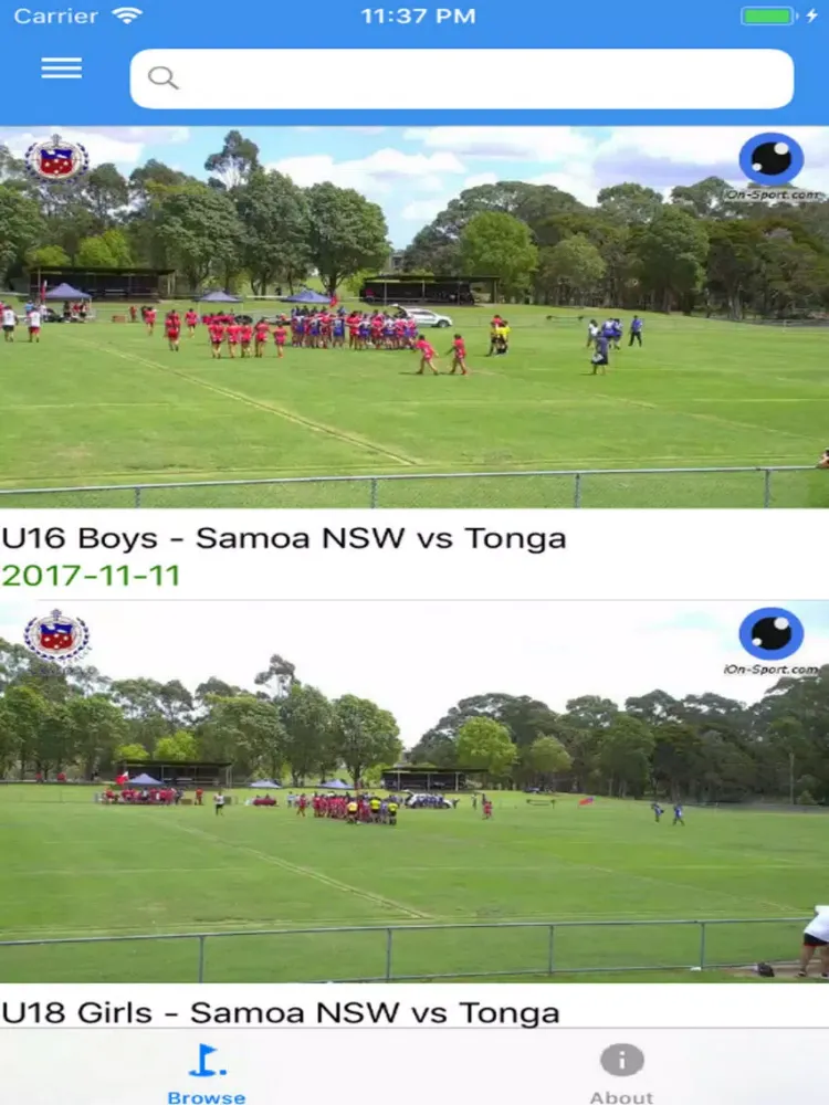 Samoa NSW Rugby League iPad  Screenshots