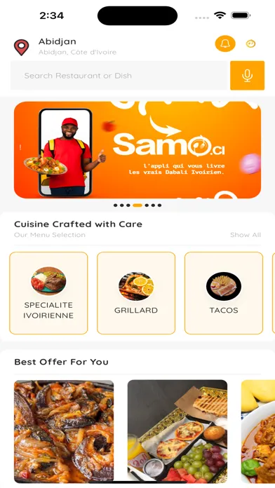 Capturas de pantalla de Samo Food