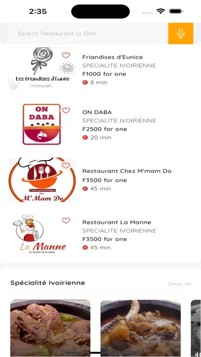 Capturas de pantalla de Samo Food