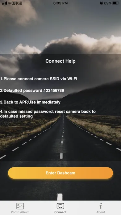 Zrzuty ekranu DashCamConnect