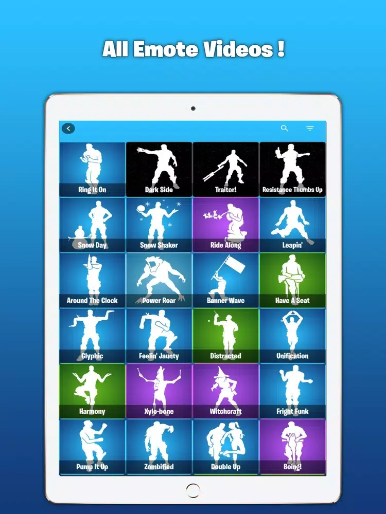 Emotes And Shop For Fortnite iPad  Screenshots