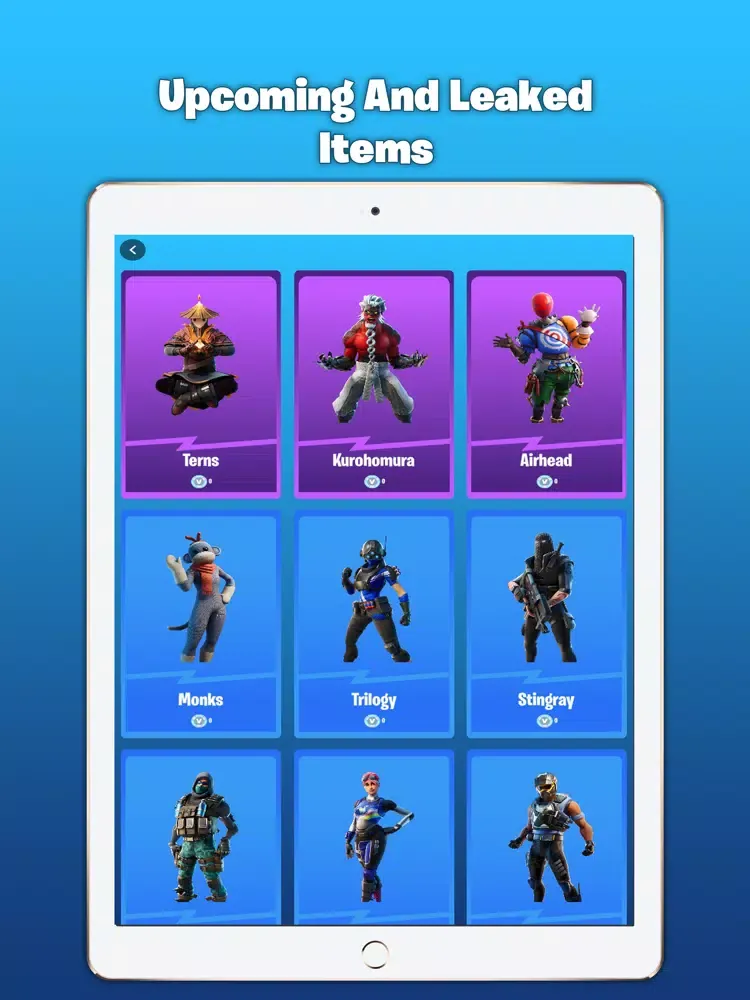 Emotes And Shop For Fortnite iPad  Screenshots