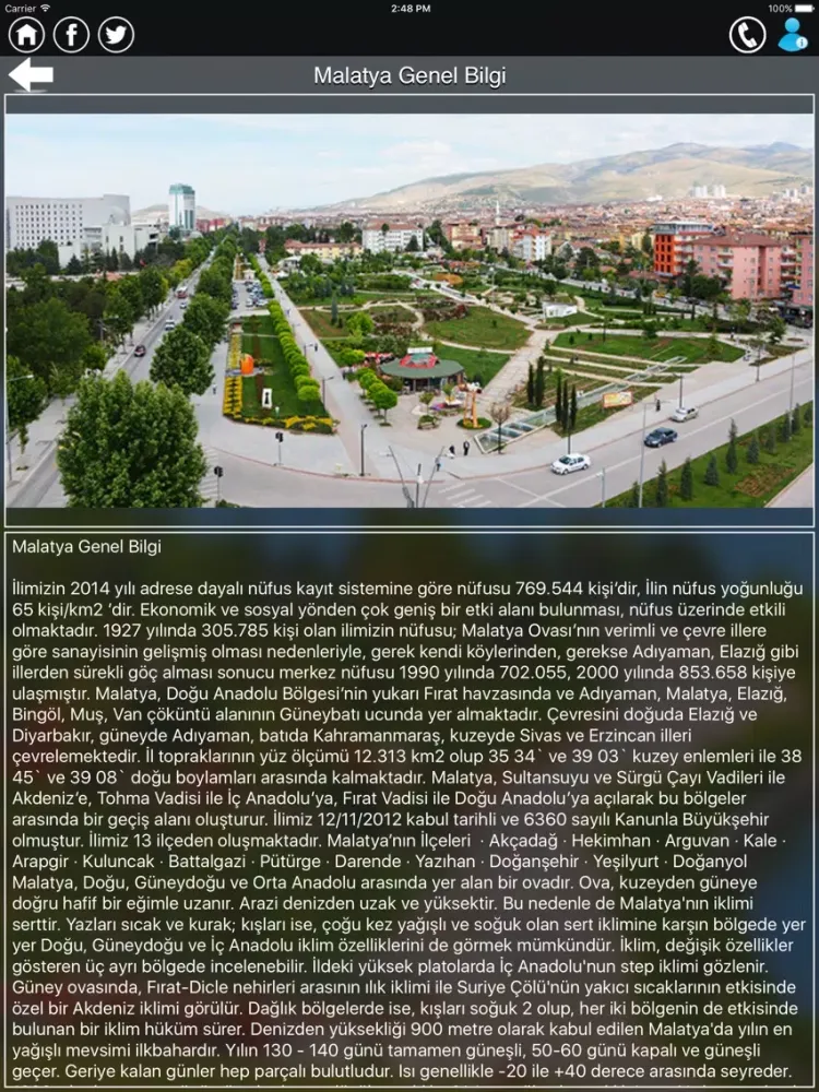 Screenshot di Malatya Büyükşehir iPad 