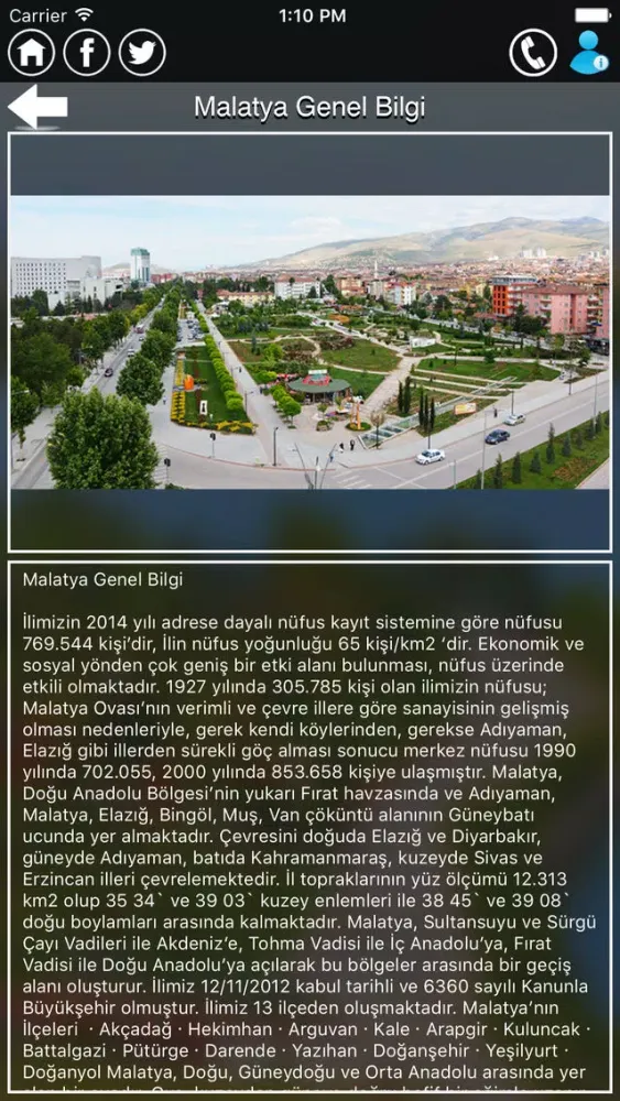 Screenshot di Malatya Büyükşehir