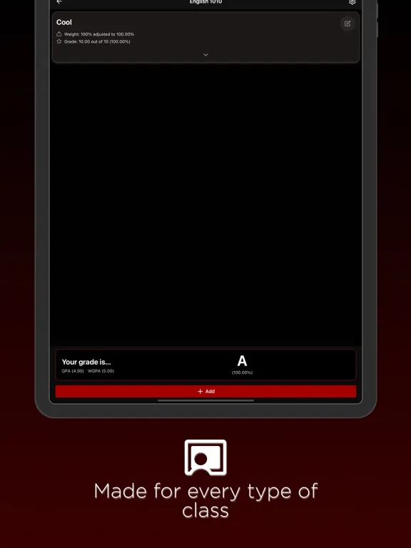 Grade Finder: Track your Grade iPad  スクリーンショット