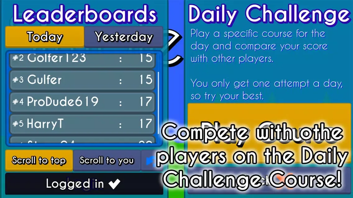 Zrzuty ekranu Simple Golf