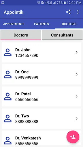 Capturas de tela do Appointik - Clinic Management