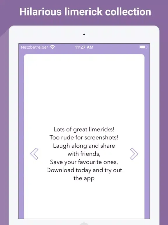 Dirty Limericks: All the best iPad  سکرین شاٹس
