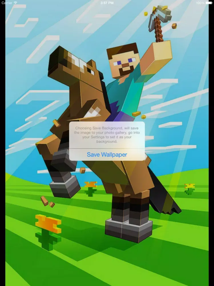 Ảnh chụp màn hình của NEW Wallpapers for Minecraft Edition - Backgrounds & Mini Mine Forum iPad 