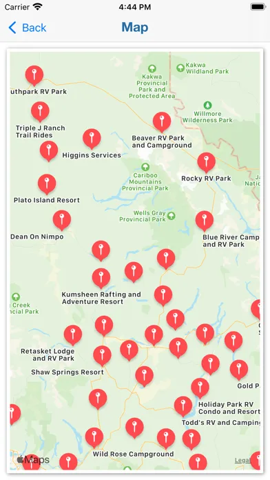 Canada RV Parks & Campgrounds Screenshots