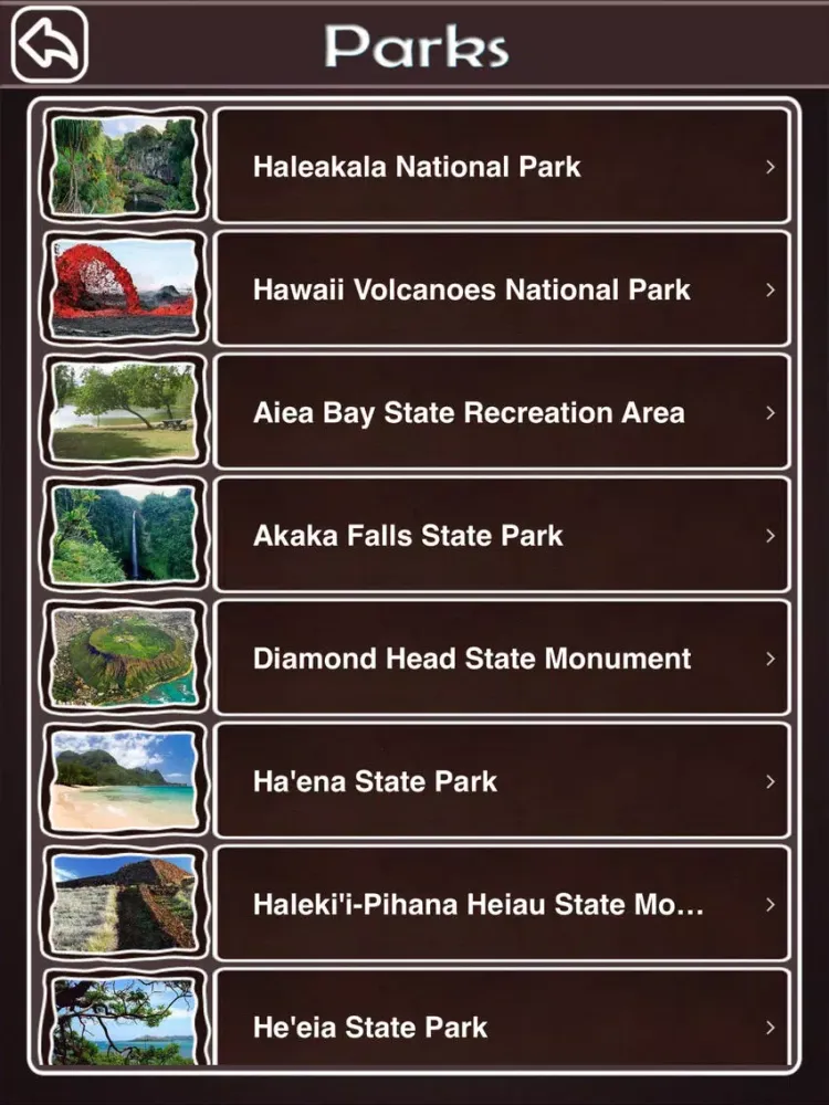 Hawaii State & National Parks iPad  سکرین شاٹس