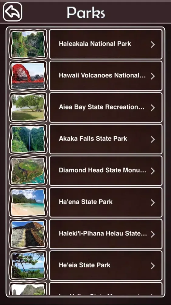Hawaii State & National Parks سکرین شاٹس