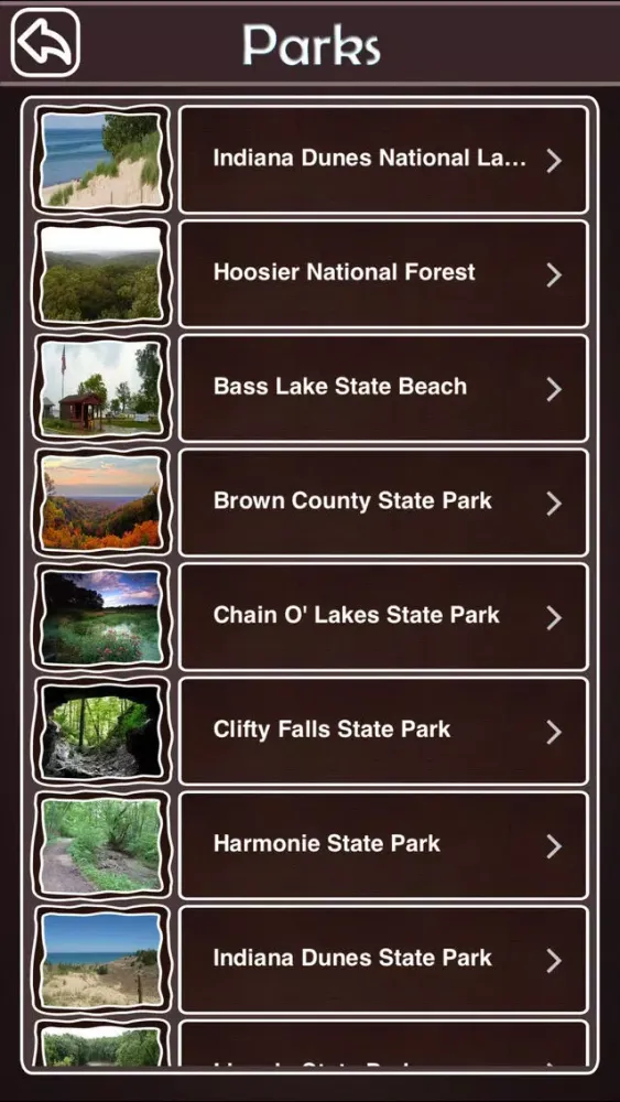 Indiana State & National Parks Screenshots