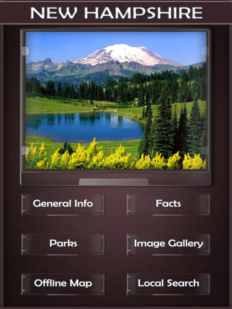 New Hampshire Parks State & National Parks iPad  스크린샷