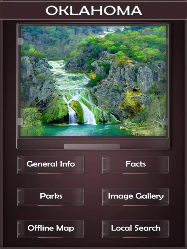 Oklahoma State & National Parks iPad  스크린샷