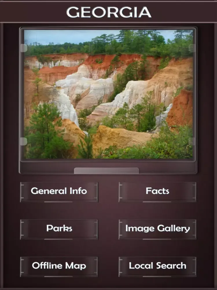 Georgia National & State Parks iPad 应用截图