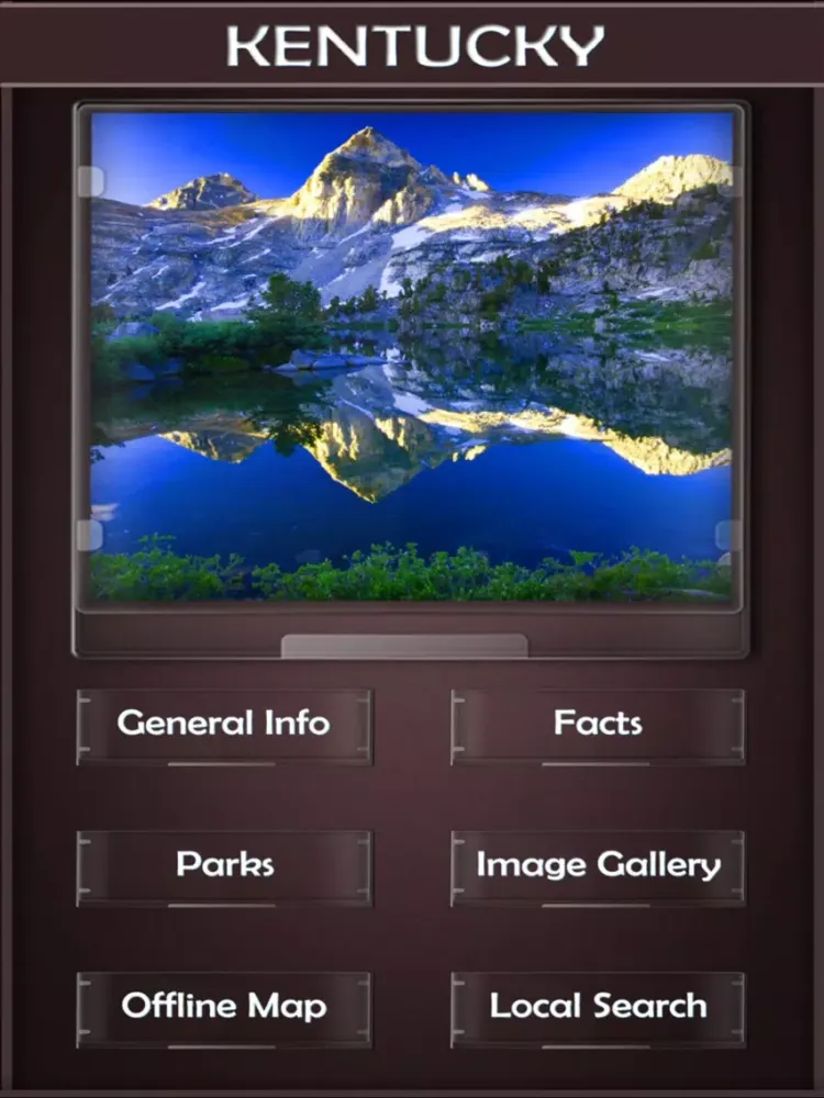 Ảnh chụp màn hình của Kentucky National & State Parks iPad 