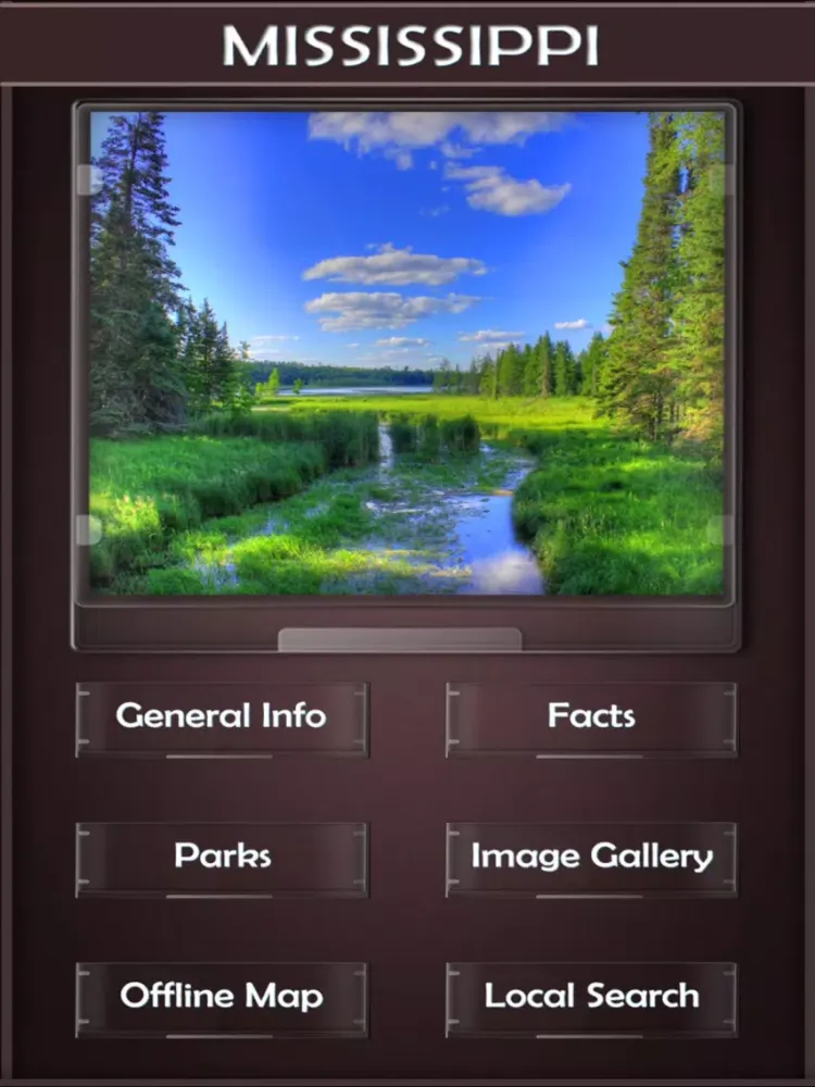 Mississippi National & State Parks iPad  स्क्रीनशॉट