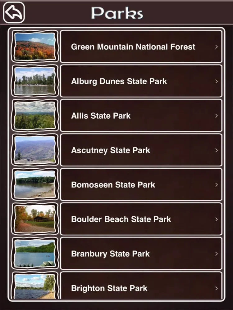 Vermont National & State Parks iPad 應用截圖