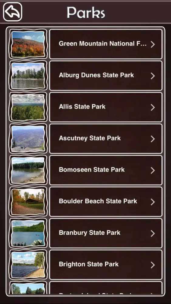 Vermont National & State Parks應用截圖