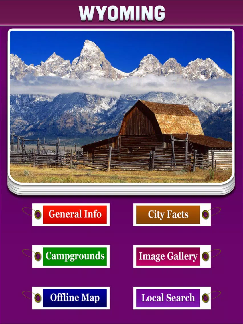 Wyoming Campgrounds Guide iPad  स्क्रीनशॉट