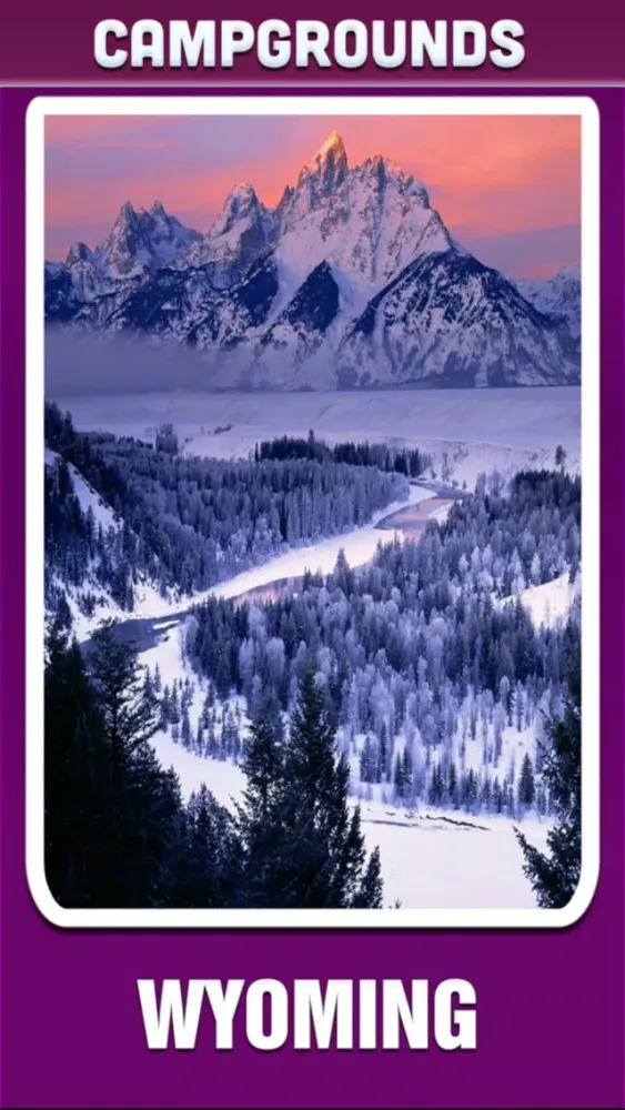 Captures d'écran de Wyoming Campgrounds Guide