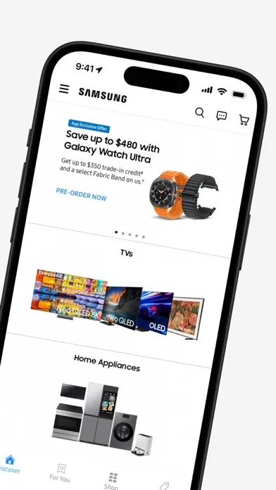 Capturas de pantalla de Shop Samsung