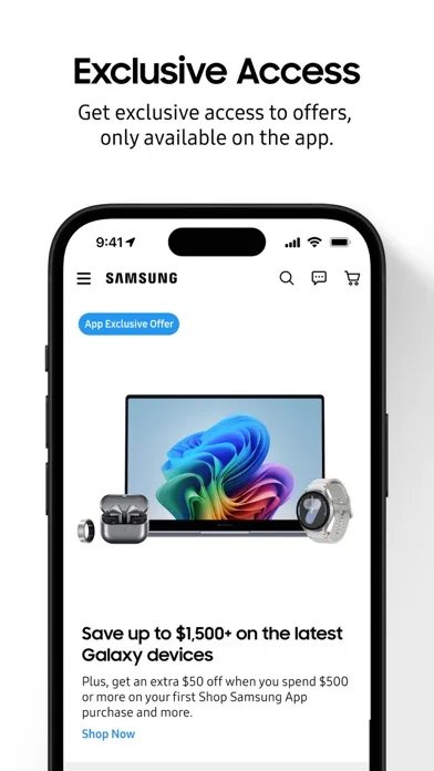 Capturas de pantalla de Shop Samsung
