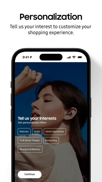 Capturas de pantalla de Shop Samsung