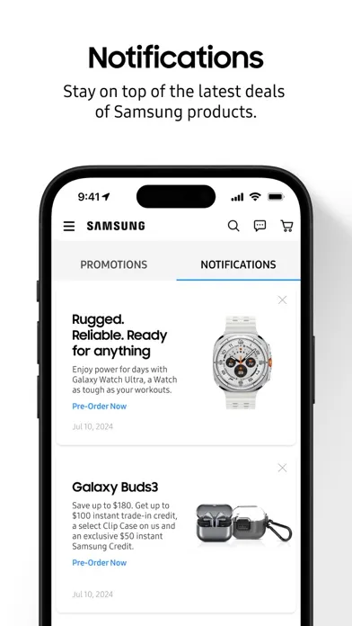 Capturas de pantalla de Shop Samsung