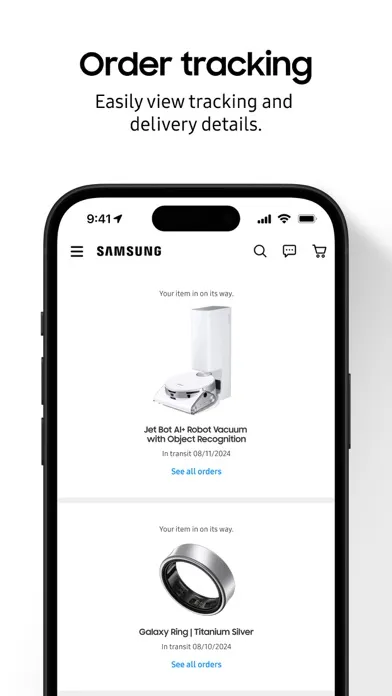 Capturas de pantalla de Shop Samsung