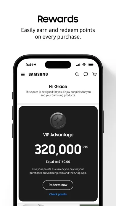 Capturas de pantalla de Shop Samsung