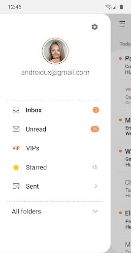 Samsung Email应用截图