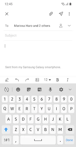 Samsung Email应用截图