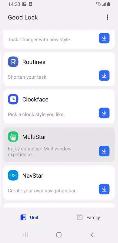 Good Lock سکرین شاٹس