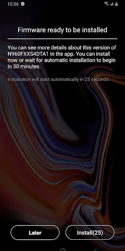 Screenshot di Knox E-FOTA