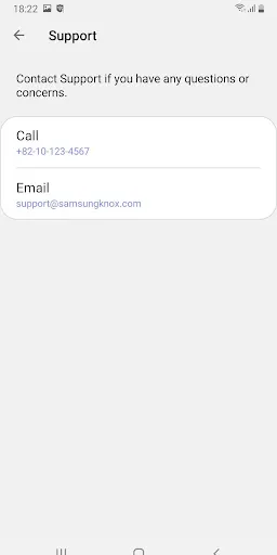 Screenshot di Knox E-FOTA