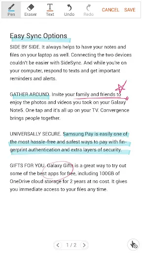 Screenshot di Write on PDF