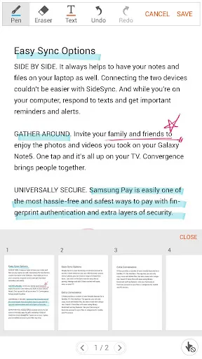 Screenshot di Write on PDF