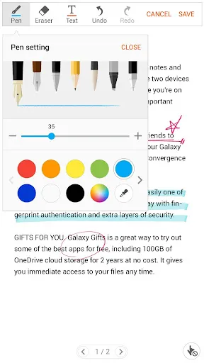 Screenshot di Write on PDF