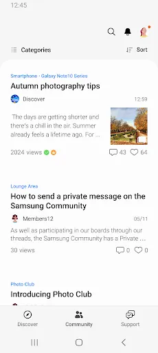 Samsung Members Screenshots