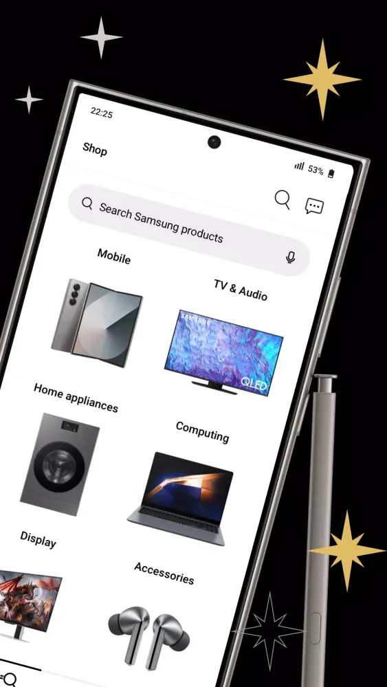 Capturas de pantalla de Shop Samsung