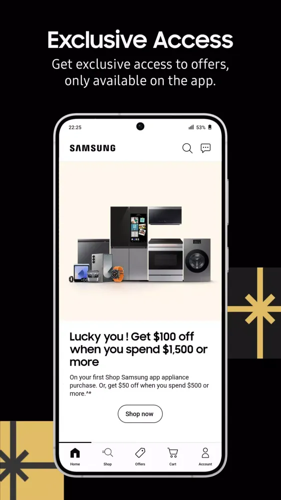 Capturas de pantalla de Shop Samsung