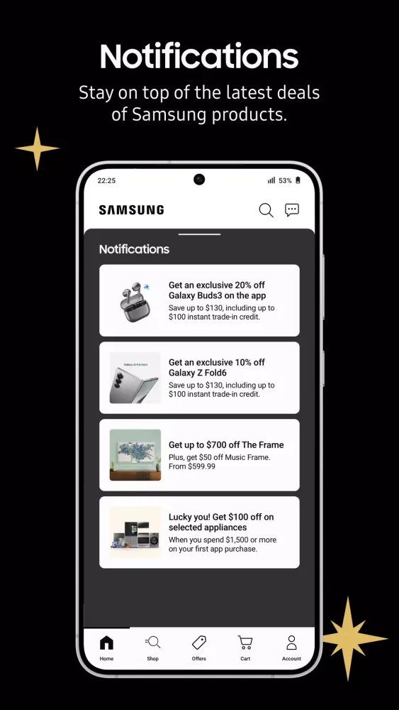 Capturas de pantalla de Shop Samsung