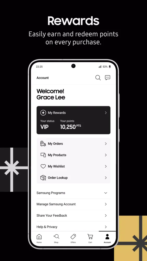 Capturas de pantalla de Shop Samsung