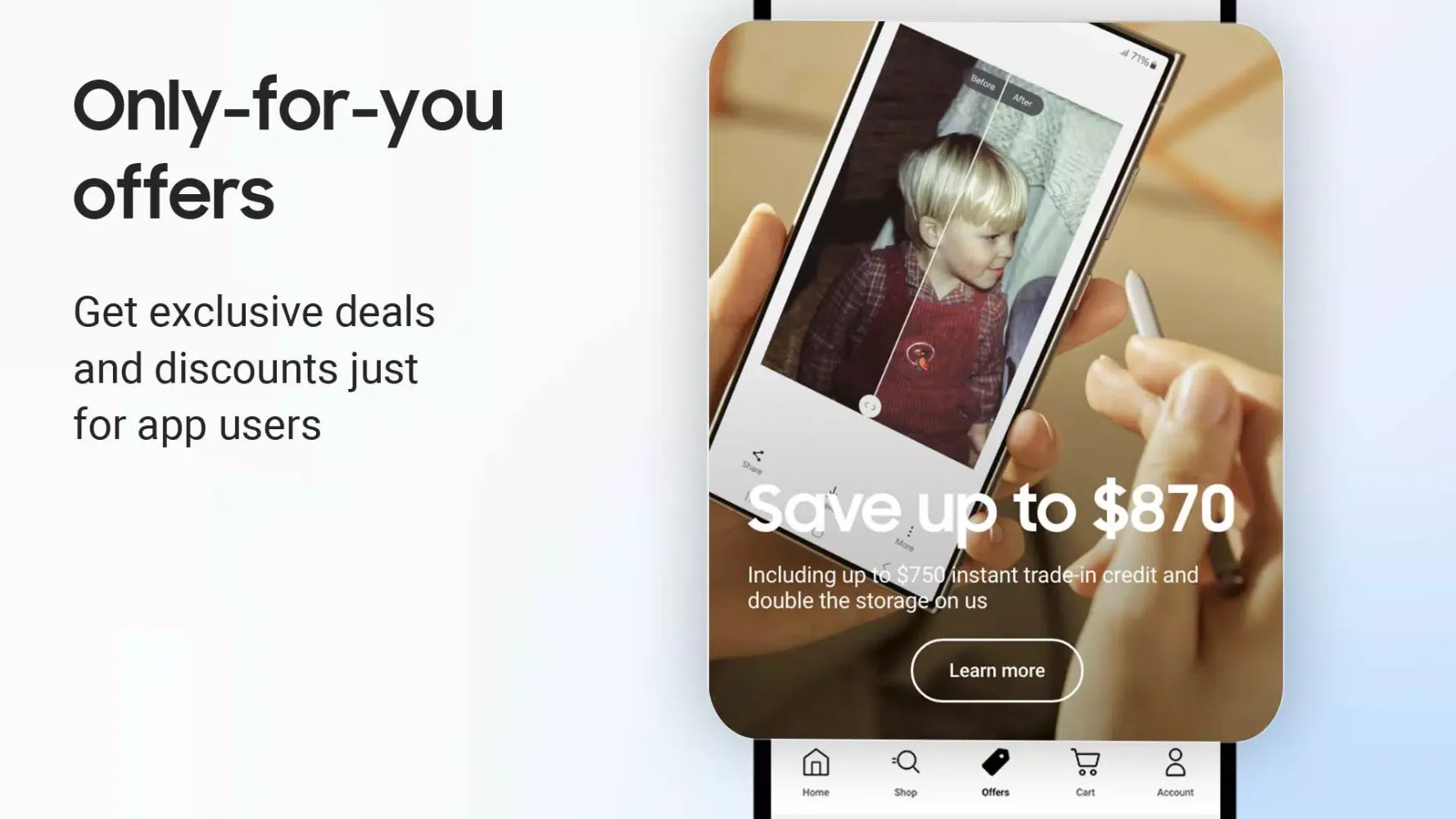 Samsung Shop Screenshots